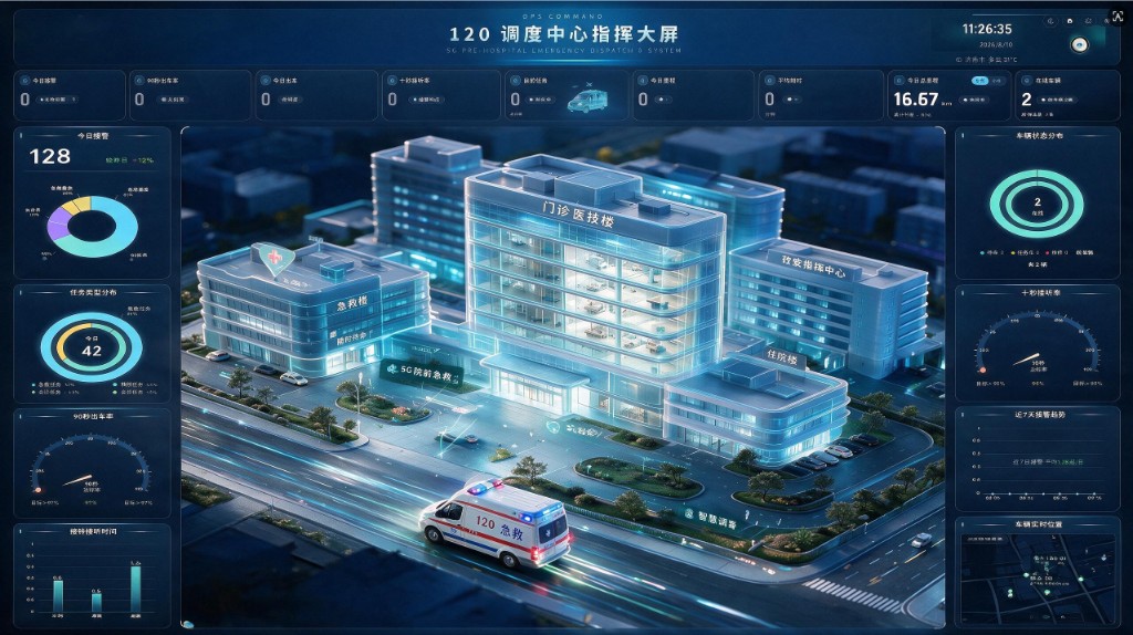急救指挥平台界面